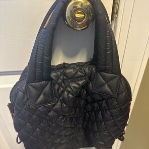 MZ Wallace Black Quilted Shoulder Bag